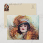Viktorianische Frau Postkarte (Vorne/Hinten)