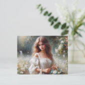 Viktorianische Frau Postkarte (Stehend Vorderseite)