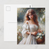 Viktorianische Frau Postkarte (Vorne/Hinten)