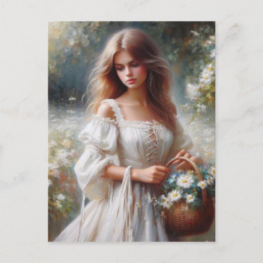 Viktorianische Frau Postkarte (Vorderseite)