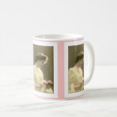 viktorianische Frau retrospektive Romantik Kaffeetasse (VorderseiteRechts)