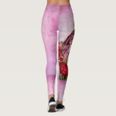 Viktorianische Frau rosa Leggings (Rückseite)