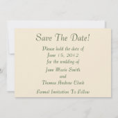 Viktorianische Frau Save the Date (Rückseite)