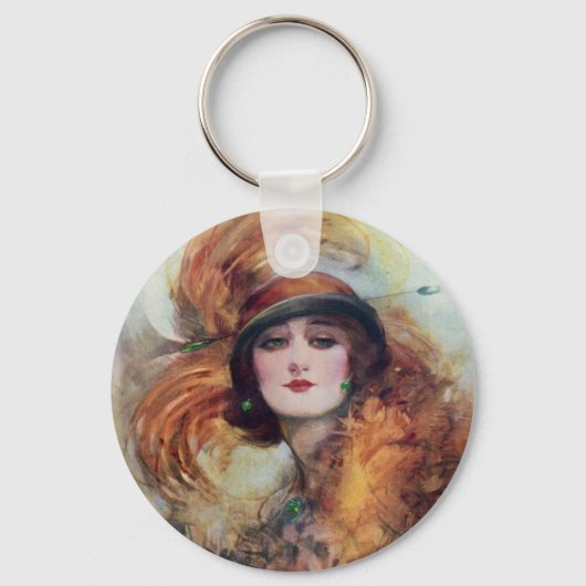 Viktorianische Frau Schlüsselanhänger (Vorderseite)