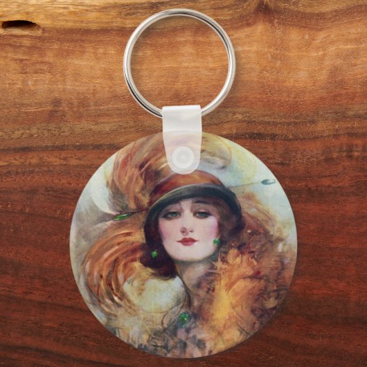 Viktorianische Frau Schlüsselanhänger (Vorderseite)