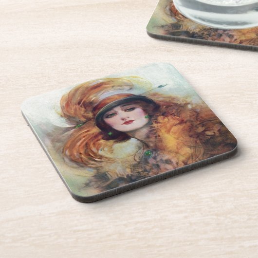 Viktorianische Frau Untersetzer (Linke Seite)