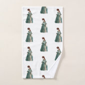 Viktorianische Frauen Badezimmer Handtuchhalter Se Badhandtuch Set (Handtuch)