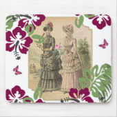 Viktorianische Frauen Blumenmousepad! Mousepad (Vorne)