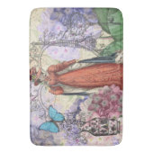 Viktorianische Frauen in rot-farbiger Mode Badematte (Vorderseite Vertikal)