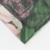 Viktorianische Frauen in rot-farbiger Mode Fleecedecke (Ecke)