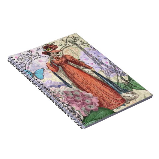 Viktorianische Frauen in rot-farbiger Mode Notizblock (Rechte Seite)