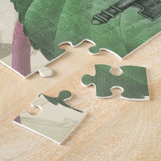 Viktorianische Frauen in rot-farbiger Mode Puzzle (Seite)