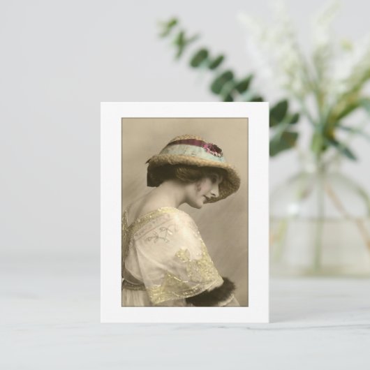 viktorianische Frauenkleidung Postkarte (Stehend Vorderseite)