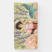 Viktorianische Frauenregal in Rosa Banner (Vertikal)