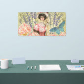 Viktorianische Frauenregal in Rosa Banner (Messe)