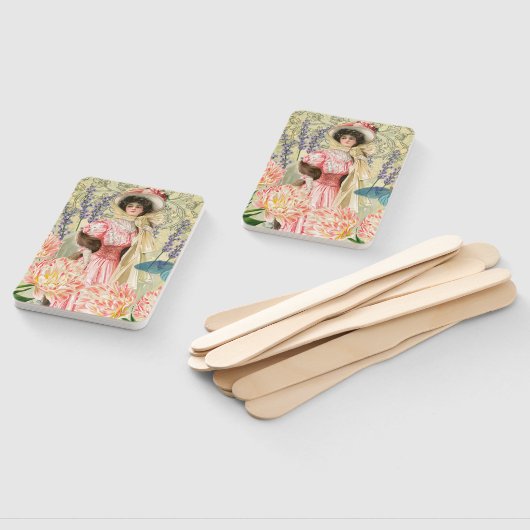 Viktorianische Frauenregal in Rosa Fächer (Non-assembled)