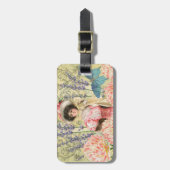 Viktorianische Frauenregal in Rosa Gepäckanhänger (Vorderseite vertikal)