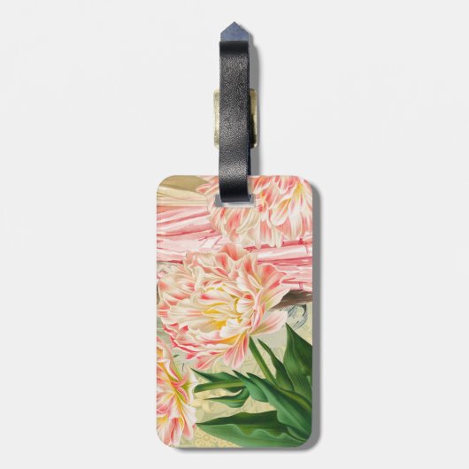 Viktorianische Frauenregal in Rosa Gepäckanhänger (Rückseite vertikal)