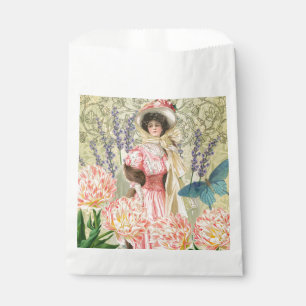 Viktorianische Frauenregal in Rosa Geschenktütchen