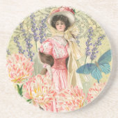 Viktorianische Frauenregal in Rosa Getränkeuntersetzer (Vorne)