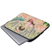 Viktorianische Frauenregal in Rosa Laptopschutzhülle (Vorne Knopf)