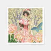 Viktorianische Frauenregal in Rosa Serviette (Vorderseite)