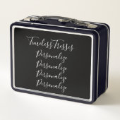 Viktorianische Friseurnähschere Metall Brotdose (Rückseite)