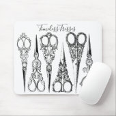 Viktorianische Friseurnähschere Mousepad (Mit Mouse)