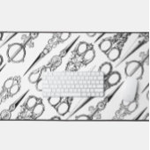 Viktorianische Friseurnähschere Schreibtischunterlage