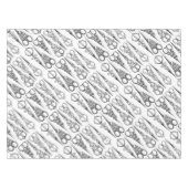 Viktorianische Friseurnähschere Tischdecke (Vorderseite (Horizontal))