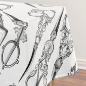 Viktorianische Friseurnähschere Tischdecke