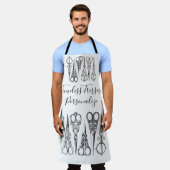 Viktorianische Friseurschere Schürze (Getragen)