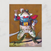 Viktorianische Frosch-Postkarte Postkarte (Vorderseite)