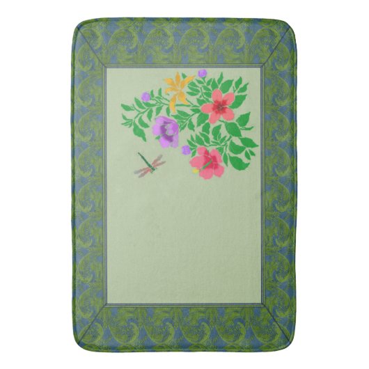 Viktorianische Garten-Badezimmer-Matte Badematte (Vorderseite Vertikal)