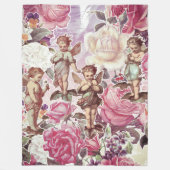 Viktorianische Garten-Fleece-Decke, groß Fleecedecke (Vorderseite)