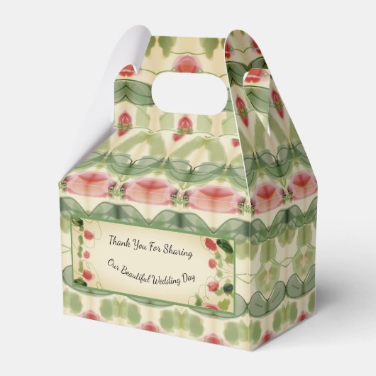 Viktorianische Gastgeschenk Hochzeit Geschenkschachtel (Vorderseite)