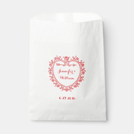 Viktorianische Gastgeschenk Hochzeit Geschenktütchen (Vorderseite)