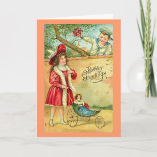 Viktorianische Geburtstagskarte Karte