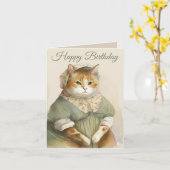 Viktorianische Geburtstagskarte Karte (Gelbe Blume)