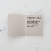 Viktorianische Geburtstagskarte Karte (Innenseite)