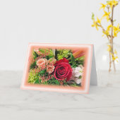 Viktorianische Geburtstagswünsche Karte (Gelbe Blume)