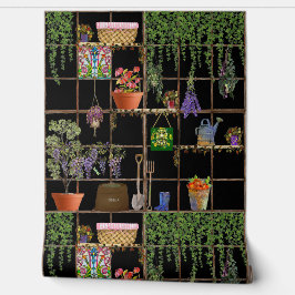 Viktorianische gegossene Pflanze Tapete