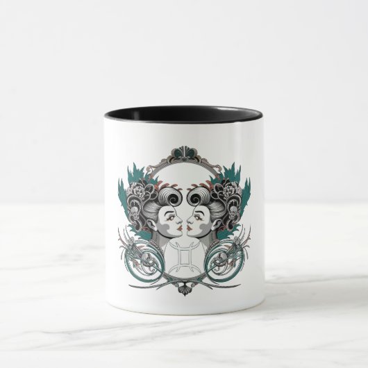 Viktorianische Gemini Gothic-Tasse Tasse (Zentrum)