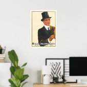 Viktorianische Gentleman Ad Shirts Art Print Poste Poster (Heimbüro)