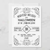 Viktorianische Gerahmte Ära, Mord Mystery Hallowee Einladung (Vorderseite)