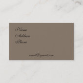 Viktorianische Geschäfts-Karte Visitenkarte (Rückseite)