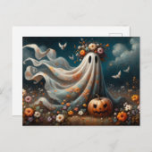 👻 Viktorianische Ghost in Ölgemäldeart 🎃 Postkarte (Vorne/Hinten)