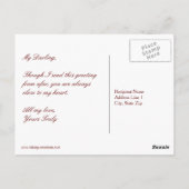 Viktorianische Gibson Girl Postcard Postkarte (Rückseite)