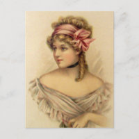 Viktorianische Gibson Girl Postcard
