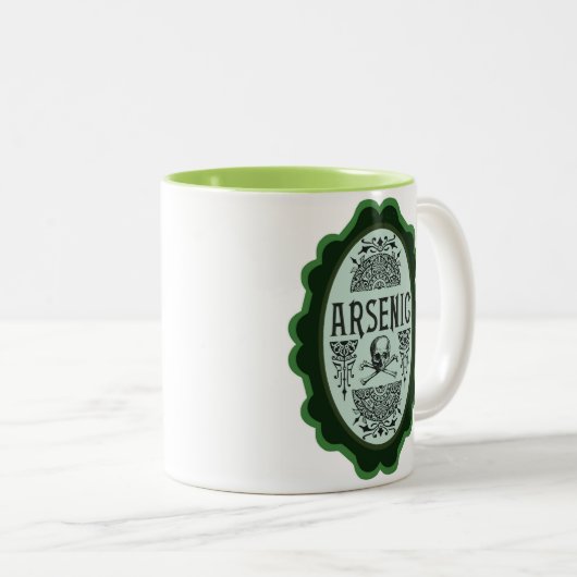 Viktorianische Gift-Tasse - Arsen Zweifarbige Tasse (VorderseiteRechts)